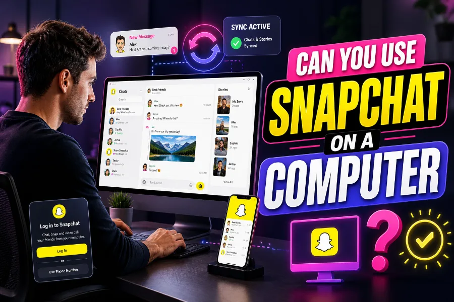can you use snapchat on a computer